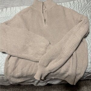 Cozy Beige Knit Sweater